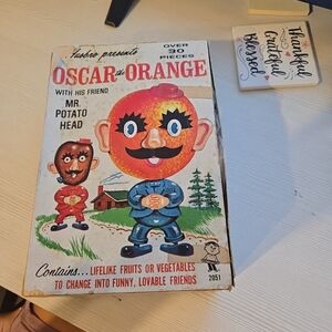 Vintage 1966 Hasbro Oscar the Orange and  Mr.  Potato Head
